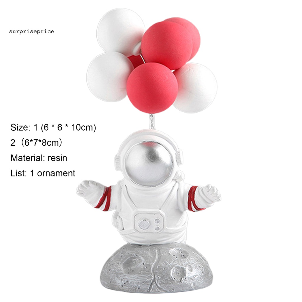 Mô hình phi hành gia bằng nhựa resin dùng trang trí bánh sáng tạo