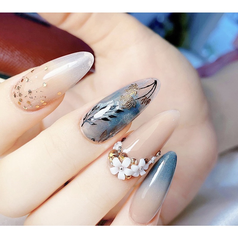 bông hoa trang trí móng tay