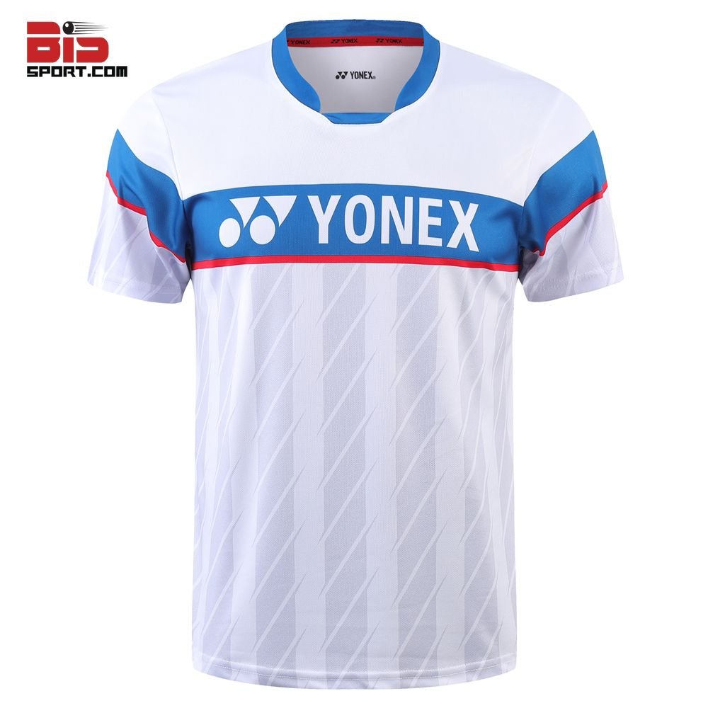 Áo Cầu Lông Yonex  A5157 Trắng Xanh - Chất Vải Thun , Mềm Mịn , Thoáng Mát ( Nam &amp; Nữ )