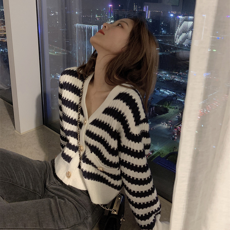 Áo Khoác Cardigan Dệt Kim Kẻ Sọc Thời Trang 2021 Cho Nữ | BigBuy360 - bigbuy360.vn