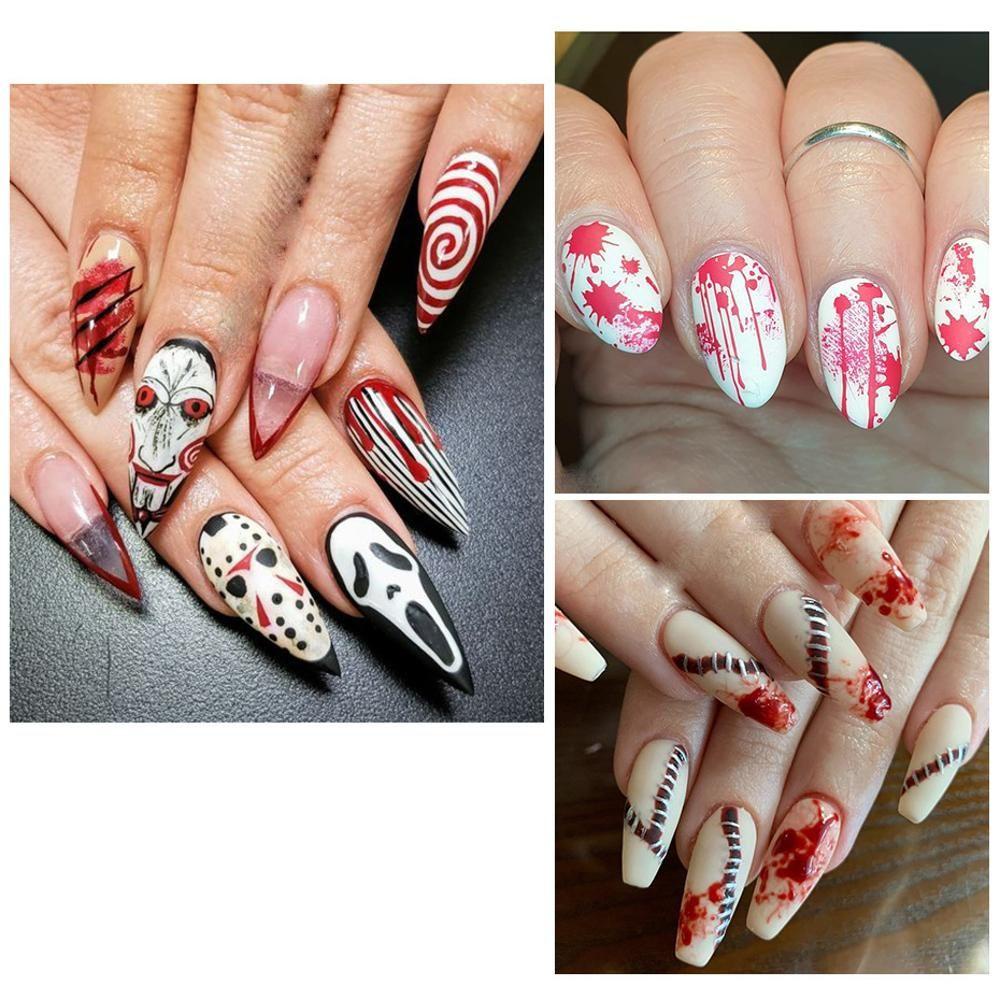 NIUYOU Sticker Dán Móng Hoạ Tiết Lá Phong