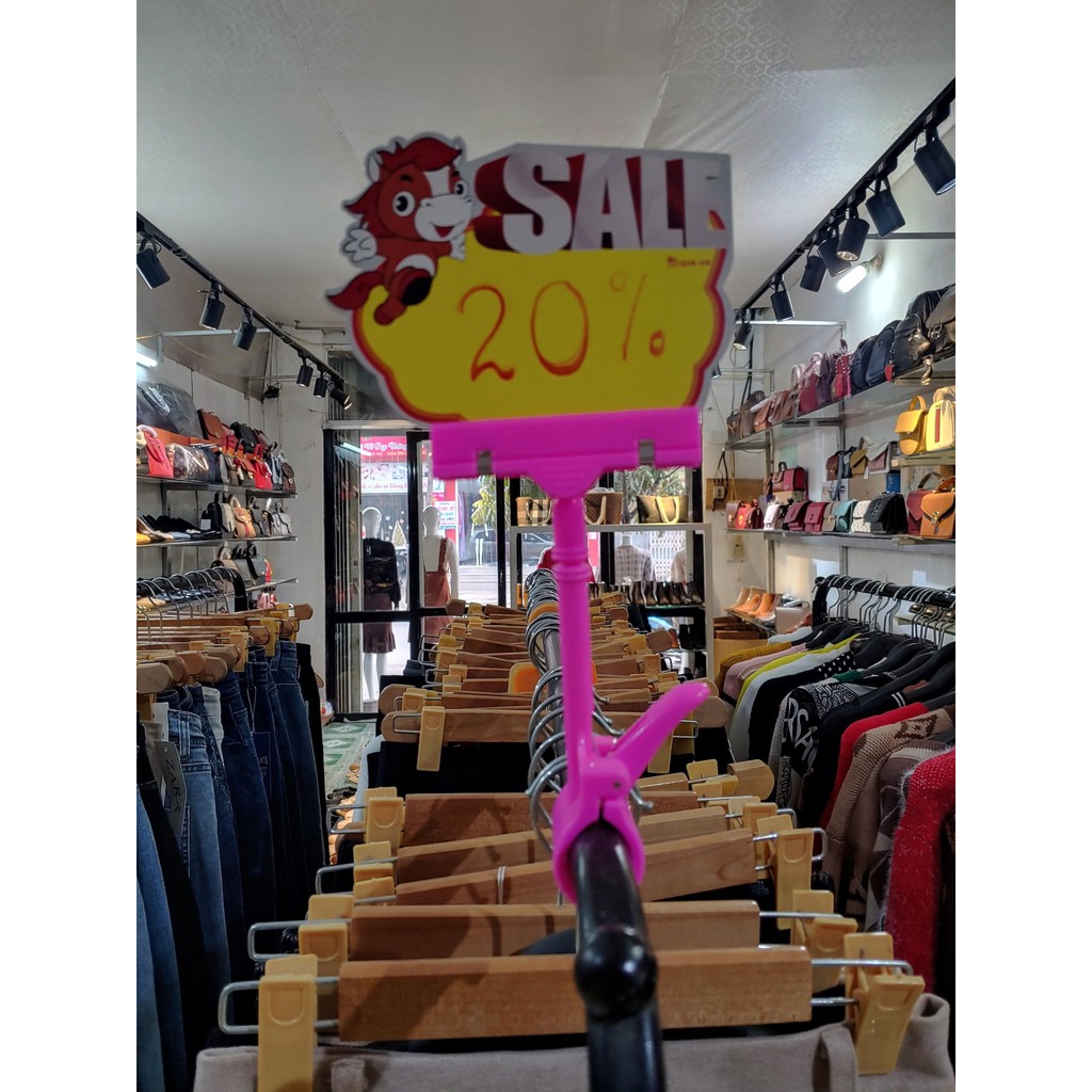 { SỈ SỐ LƯỢNG LỚN} KẸP BẢNG GIÁ CAO 19cm ĐỦ CÁC MÀU.