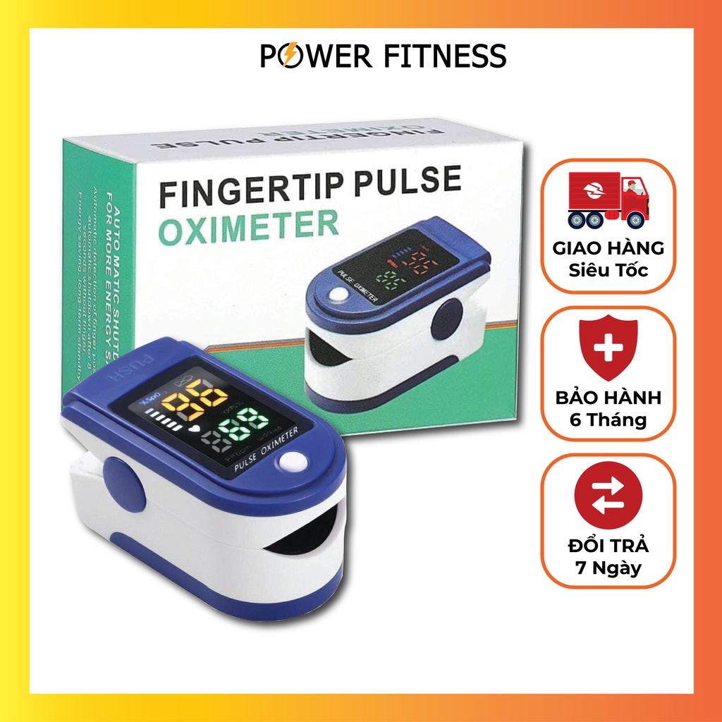 Máy đo nồng độ oxy trong máu SPO2 kẹp ngón cầm tay Power Fitness D3002