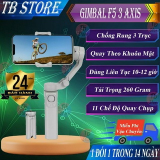 Gymbal điện thoại F5 3 Axis chống rung 4 chiều - hỗ trợ quay theo khuôn mặt - phóng to thu nhỏ