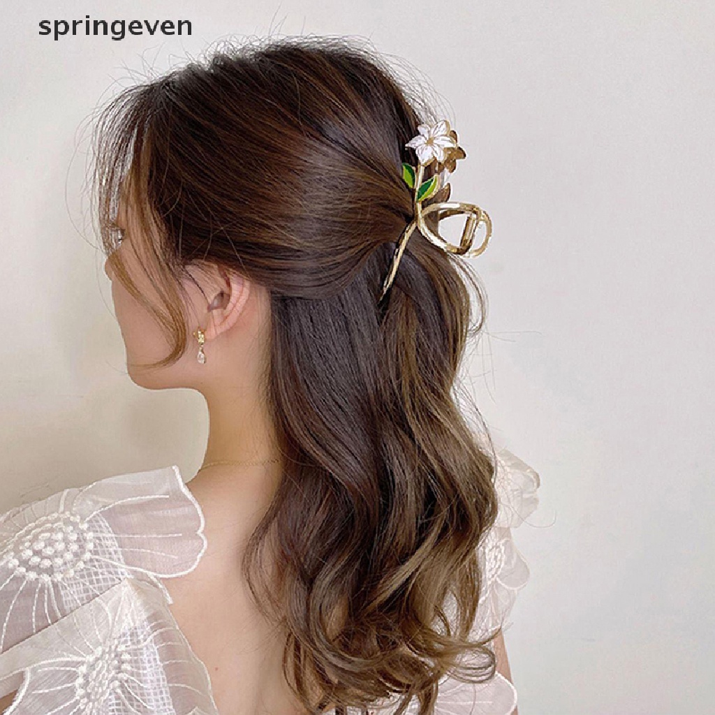 Kẹp Tóc Càng Cua Đính Hoa Lily