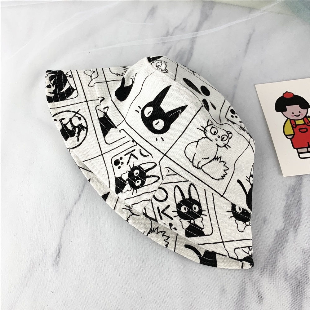 Nón Tai Bèo In Họa Tiết Màu Graffiti Thời Trang Cho Bé Trai Và Gái