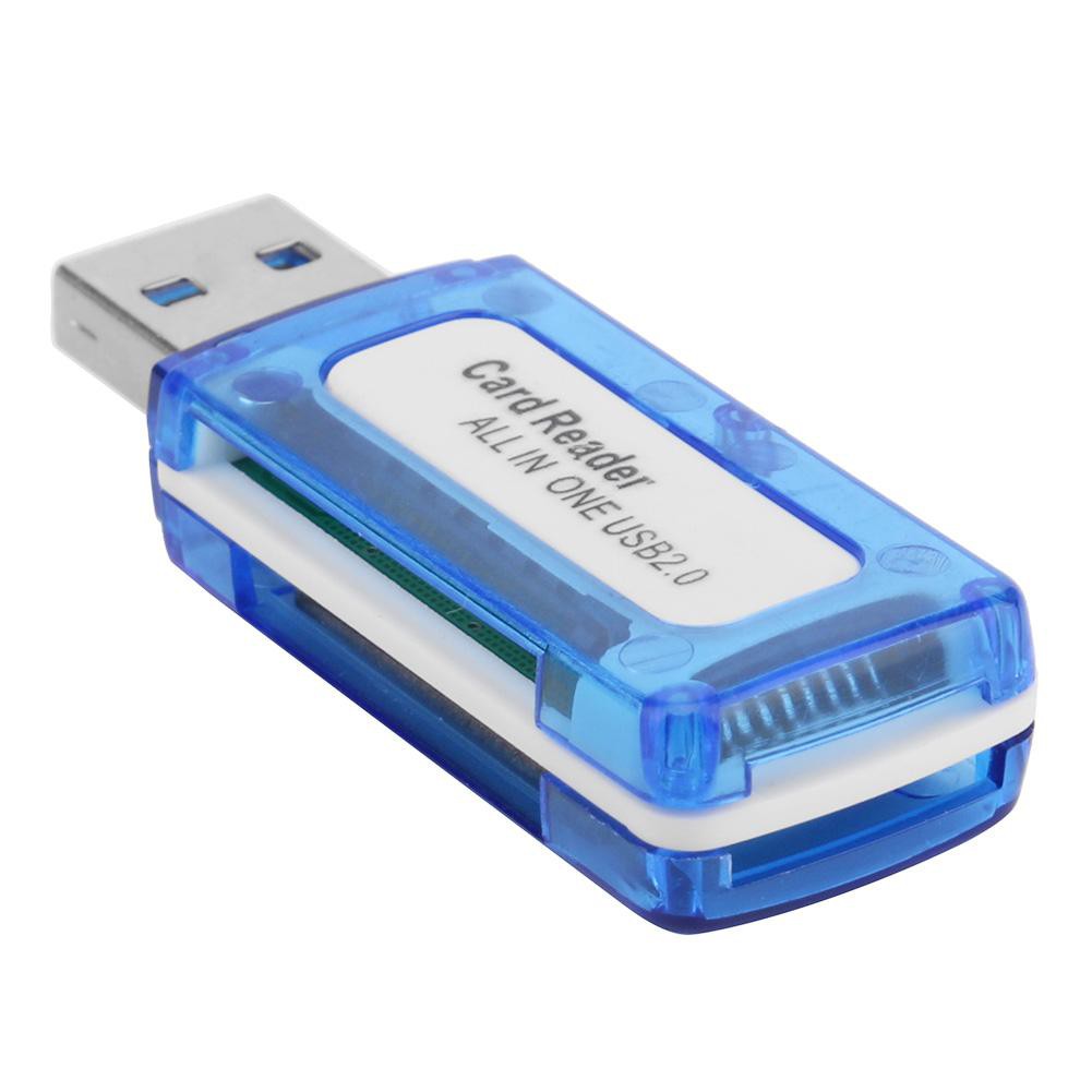 [Giá rẻ]Đầu đọc thẻ nhớ 4 trong 1 USB 2.0 Bộ đọc thẻ tất cả trong một cho Micro SD TF M2