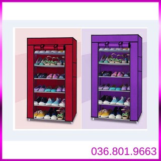Tủ giày vải 7 tầng 6 ngăn