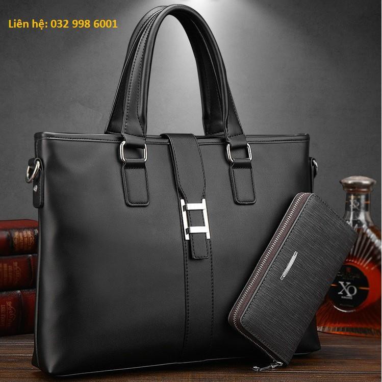 Túi xách cặp da đựng laptop công sở sang trọng 38x28x6cm | BigBuy360 - bigbuy360.vn