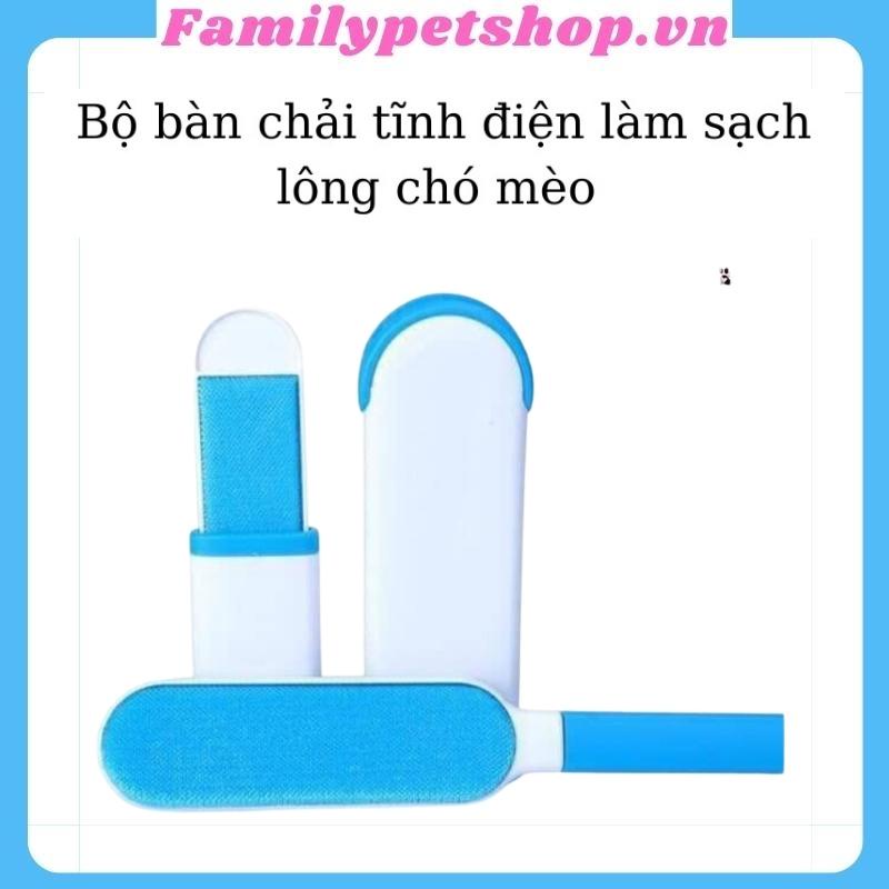 Bộ cây lăn chải hút bụi lông chó mèo - familypetshop.vn