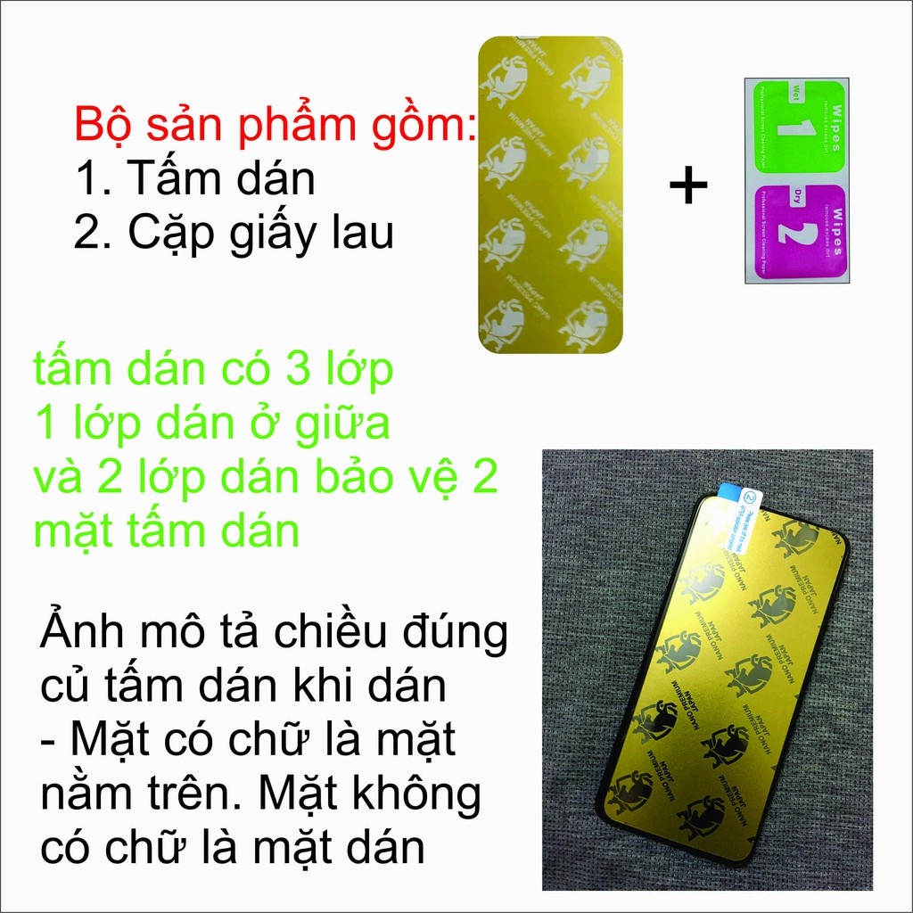 Kính cường lực Xiaomi Redmi Note 10/Note 9/Note 8/Note7/Pro/Mi 11 lite/10T/9T/9C/9A/9s/8A/9...Full màn KINGKONG Nano H9+
