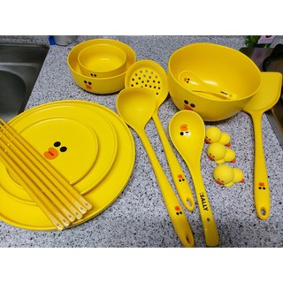 Bộ bát đĩa LINE FRIENDS ( có ảnh fb)