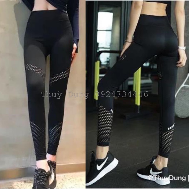 Quần dài đục lỗ gym shark thích hợp với các hoạt động thể thao như tập gym, yoga, chạy bộ