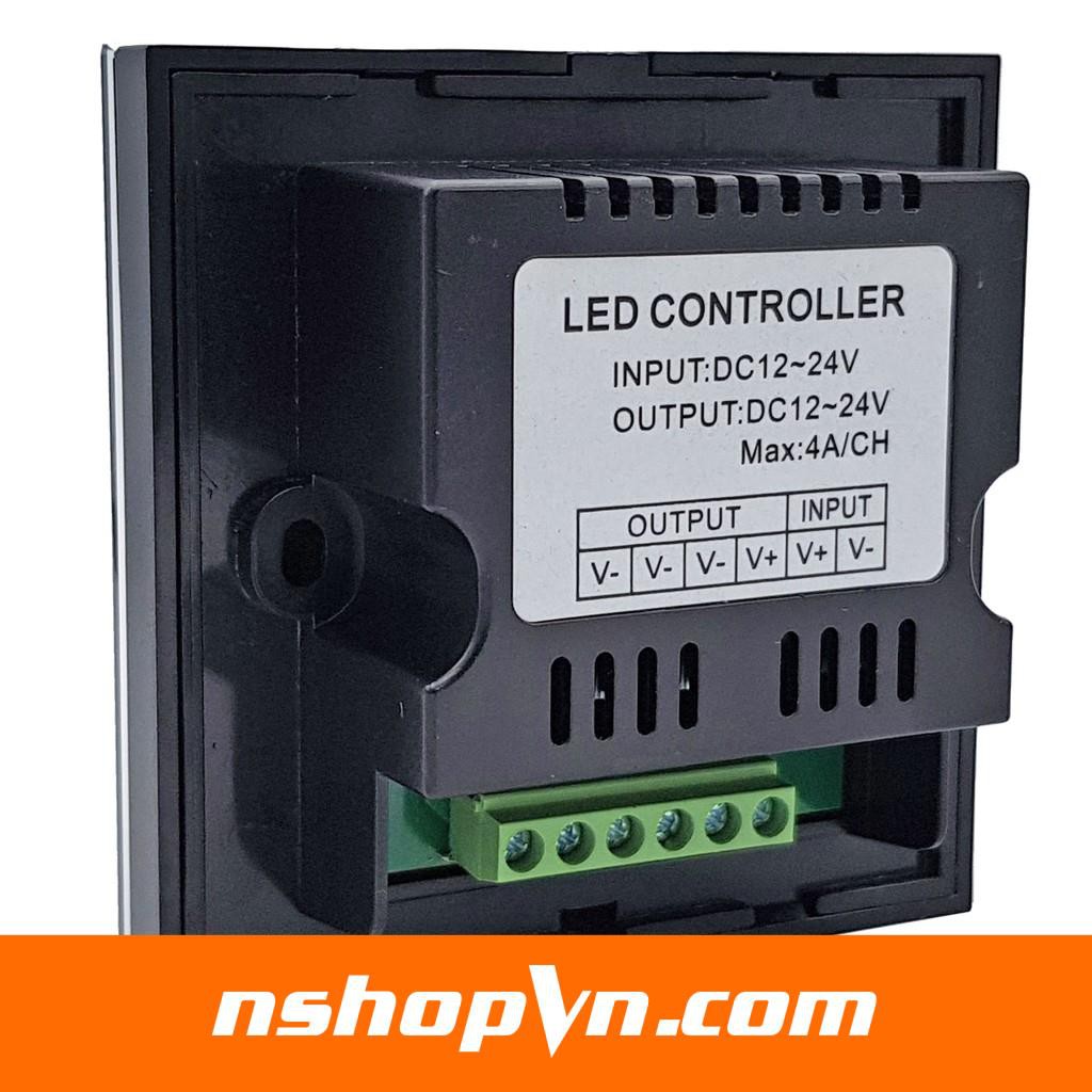Dimmer cảm ứng điều khiển độ sáng led 12-24VDC TM06 (Trắng - Đen)