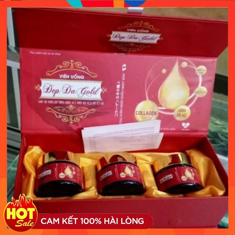 Viên uống Đẹp da GOLD Hộp 45 viên - Cân bằng nôi tiết, làm đẹp da và tạo hương thơm cơ thể.