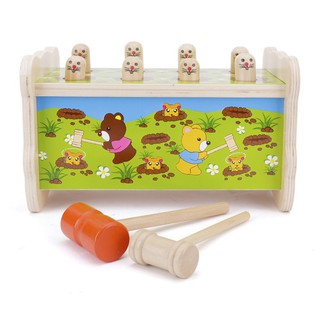 ĐỒ CHƠI GỖ ĐẬP CHUỘT 2 BÚA