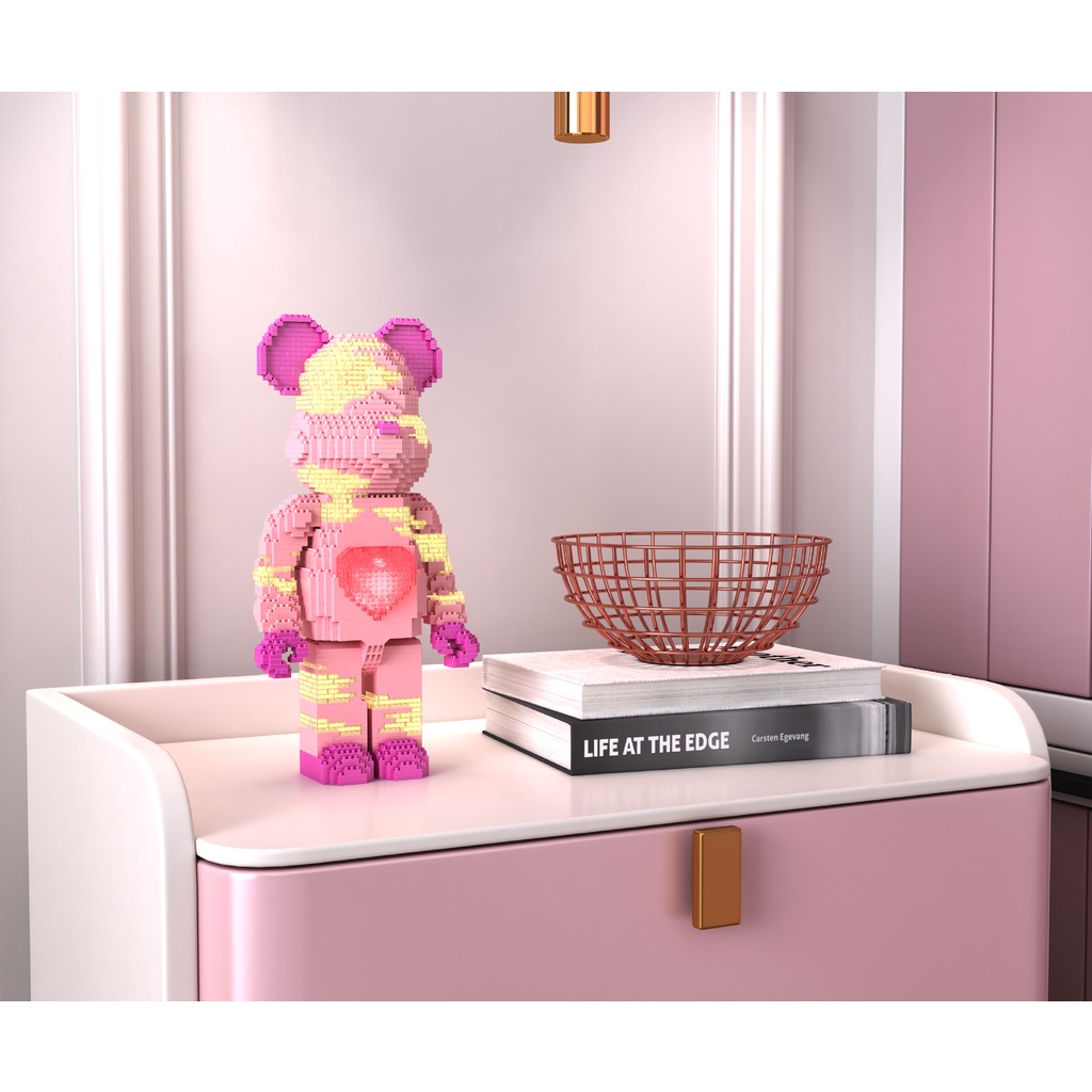 Bộ đồ chơi lắp ráp xếp hình gấu bearbrick - Lego 3D