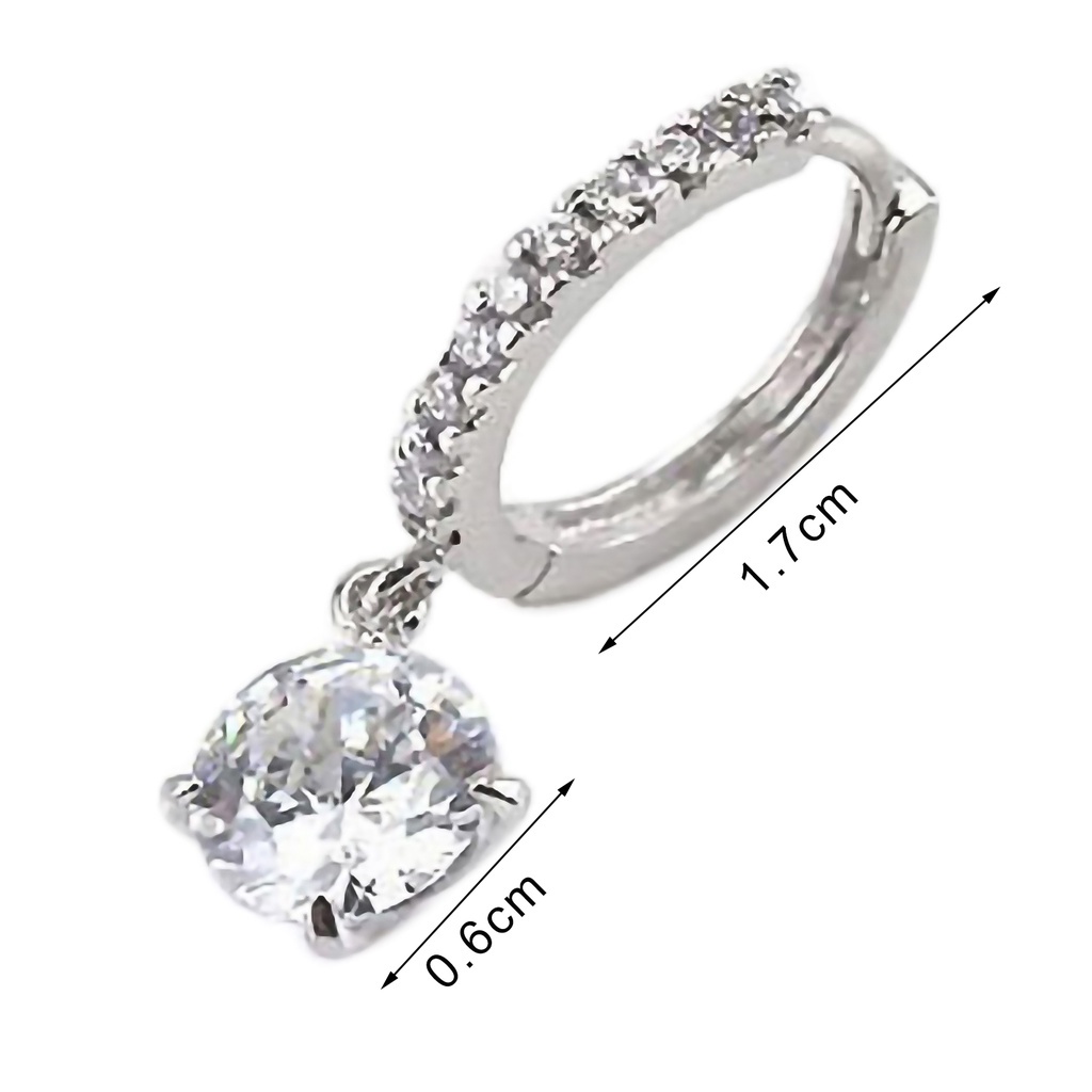 Khuyên tai đính đá pha lê tạo hình độc đáo cho nữ