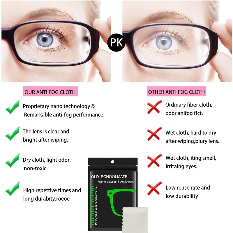 Khăn Lau Kính Chống Sương Mù Bằng Vải Vi Sợi