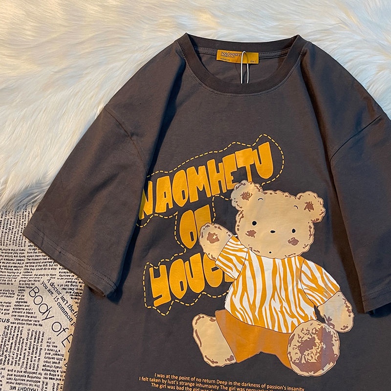 Áo thun tay ngắn dễ thương phong cách Hàn Quốc cho bé