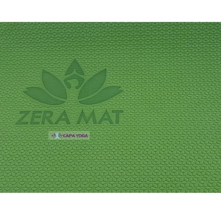 Thảm tập yoga, gym ZERA - 8mm 2 lớp + TẶNG: Túi đựng & Dây cột thảm