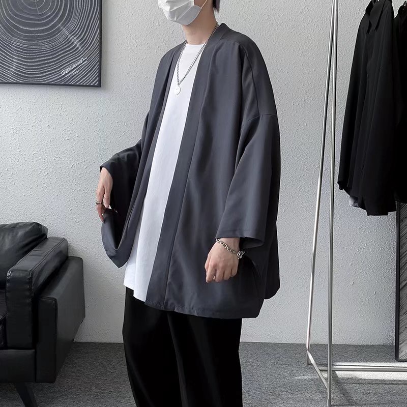 Áo Khoác Kimono Tay Lỡ Dáng Rộng Thời Trang Mùa Hè Cho Nam Và Nữ