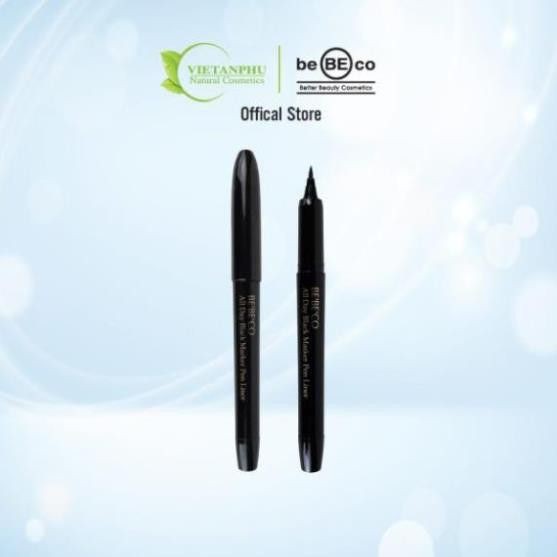 [ Chính hãng ] Bút kẻ mắt dạ lâu trôi suốt cả ngày BEBECO Hàn Quốc ALL DAY BLACK MAKKER PEN LINER