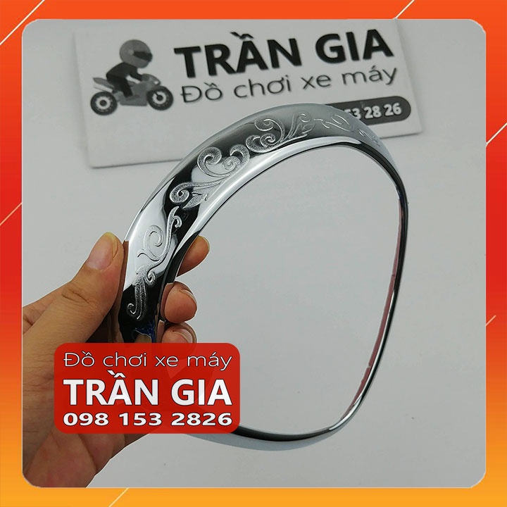Ốp viền đèn pha xe Nozza Grande năm 2019-2020-2021-2022 viền đèn trước Yamaha phụ kiện trang trí