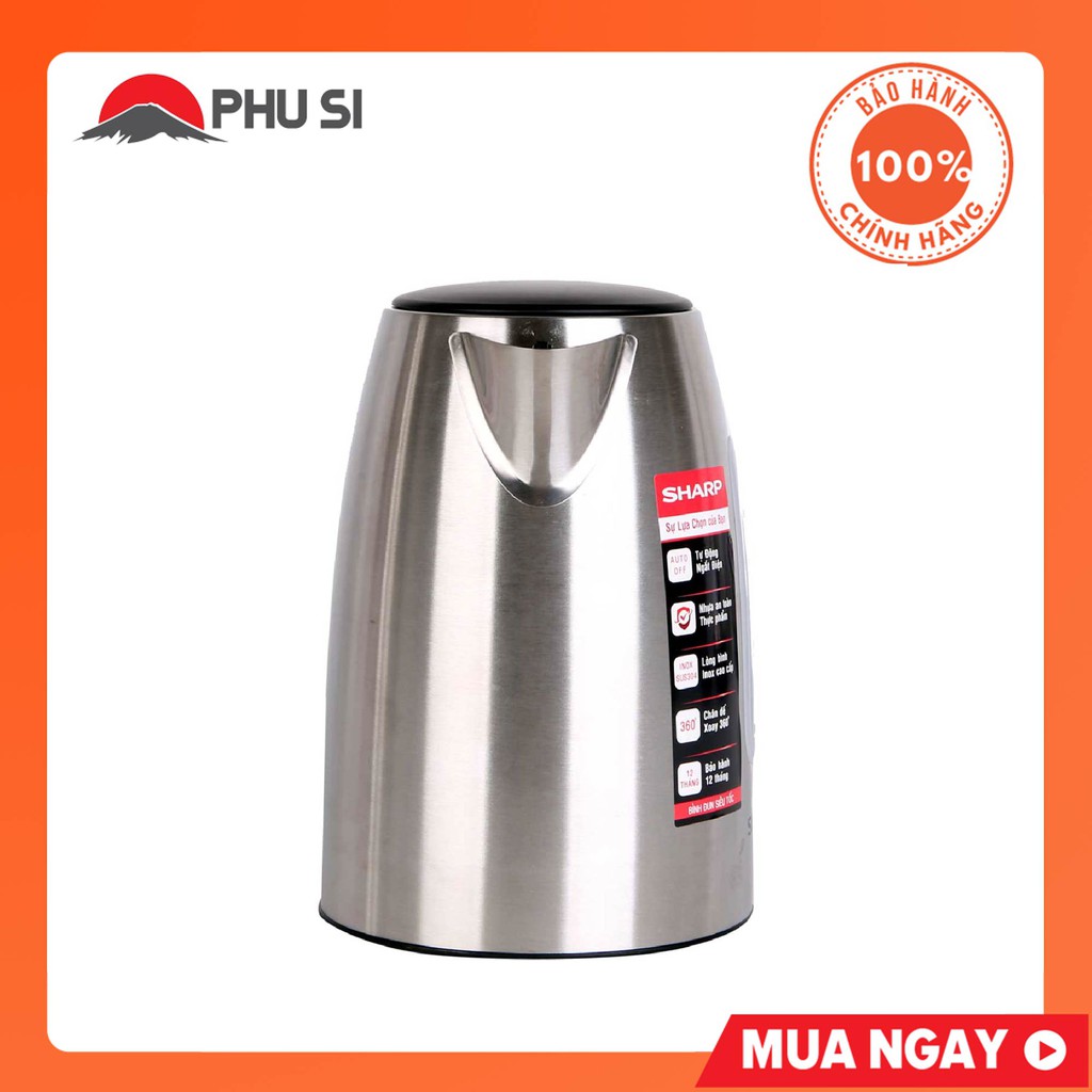 Bình siêu tốc 1.7L Sharp EKJ-17VSS-ST