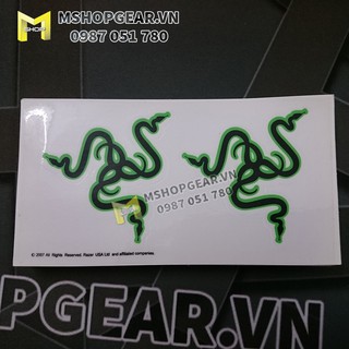 Sticker Logo Razer xanh