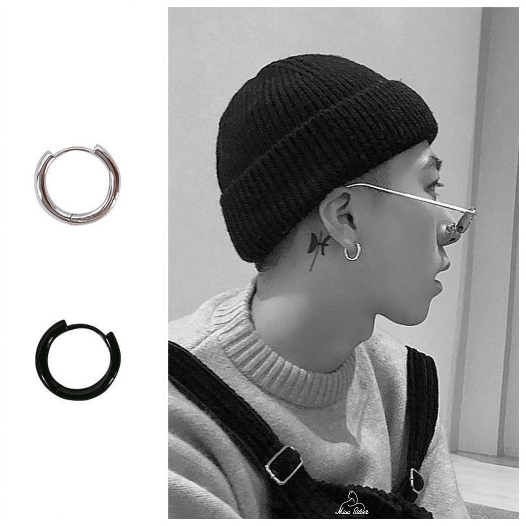 Bông tai vòng tròn unisex Hoop Earrings