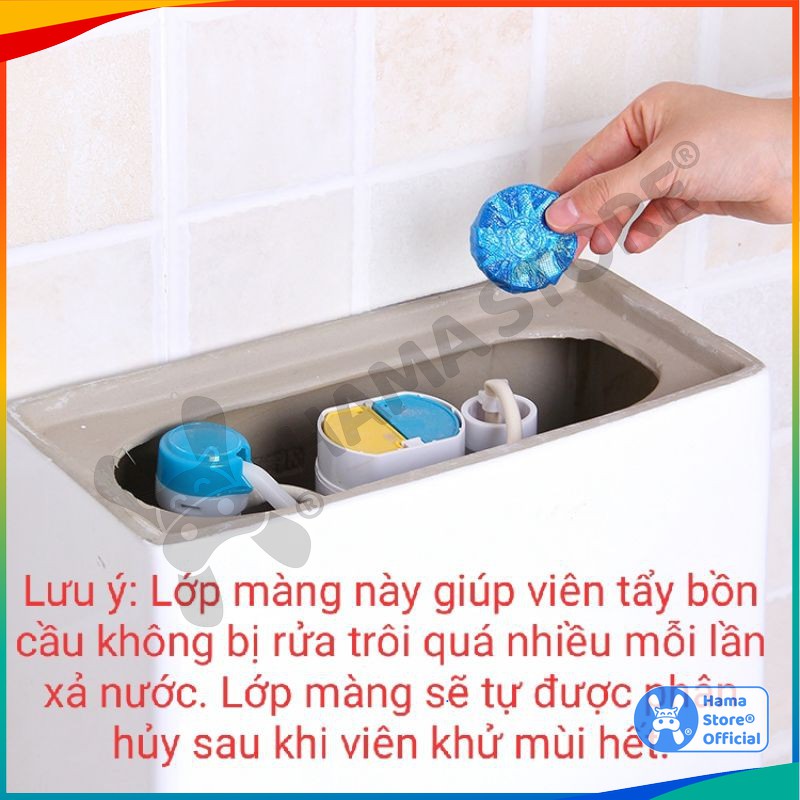 Viên thả bồn cầu tẩy khuẩn khử mùi 𝗛𝗔𝗠𝗔, gói 10 viên, mã GD_TL_003