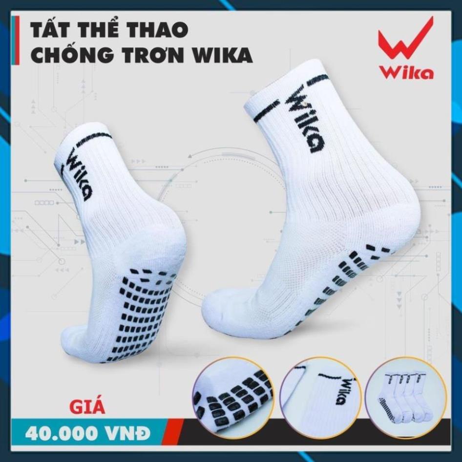 Tất vớ đá bóng có cao su chống trượt, vớ đá banh chống trơn Wika,ợt dùng cho thể thao, bóng đá hàng chính hãng cao cấp.