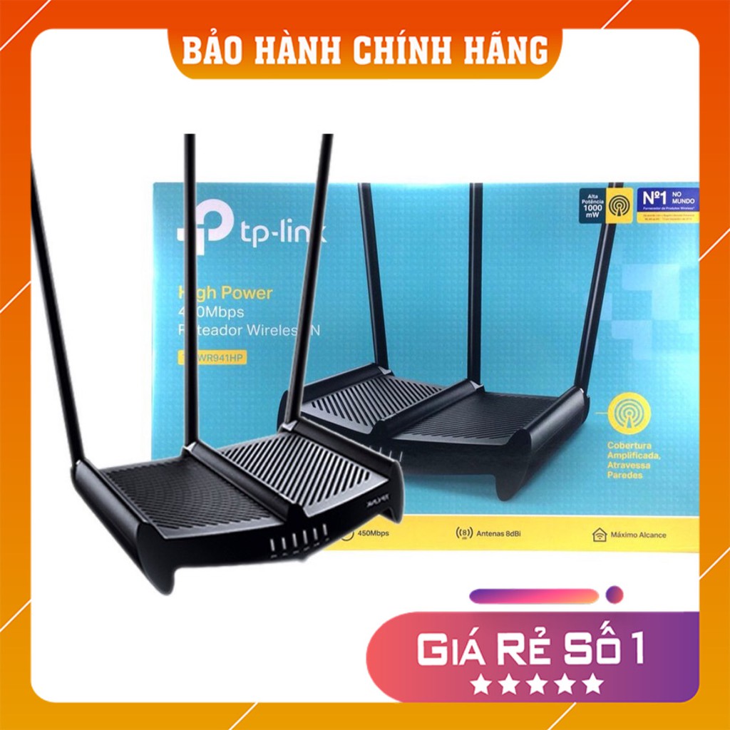 [Wifi Xuyên Tưởng] Bộ Phát Wifi Xuyên tường TP-Link WR941HP 450Mbps