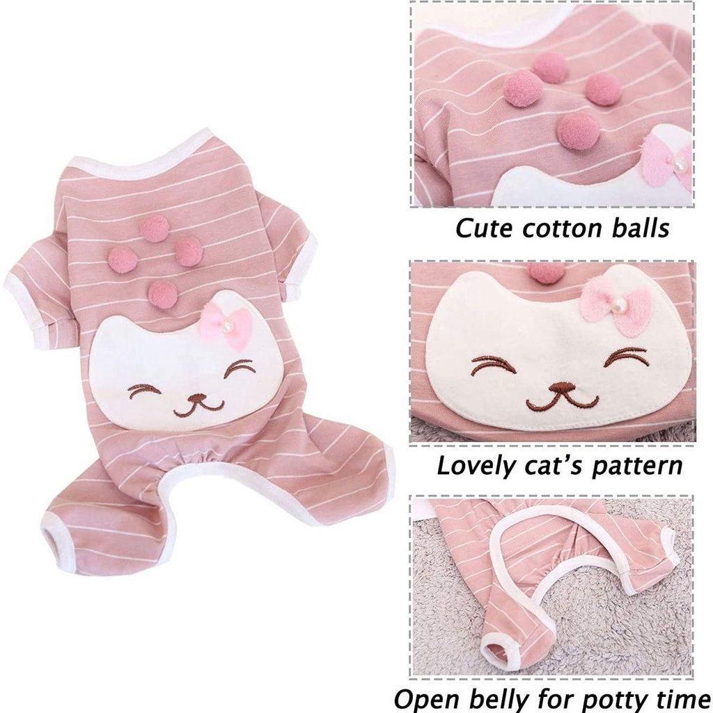 Bộ Áo Liền Quần Mềm Mại In Họa Tiết Hoạt Hình Thời Trang Mùa Đông Cho Cún