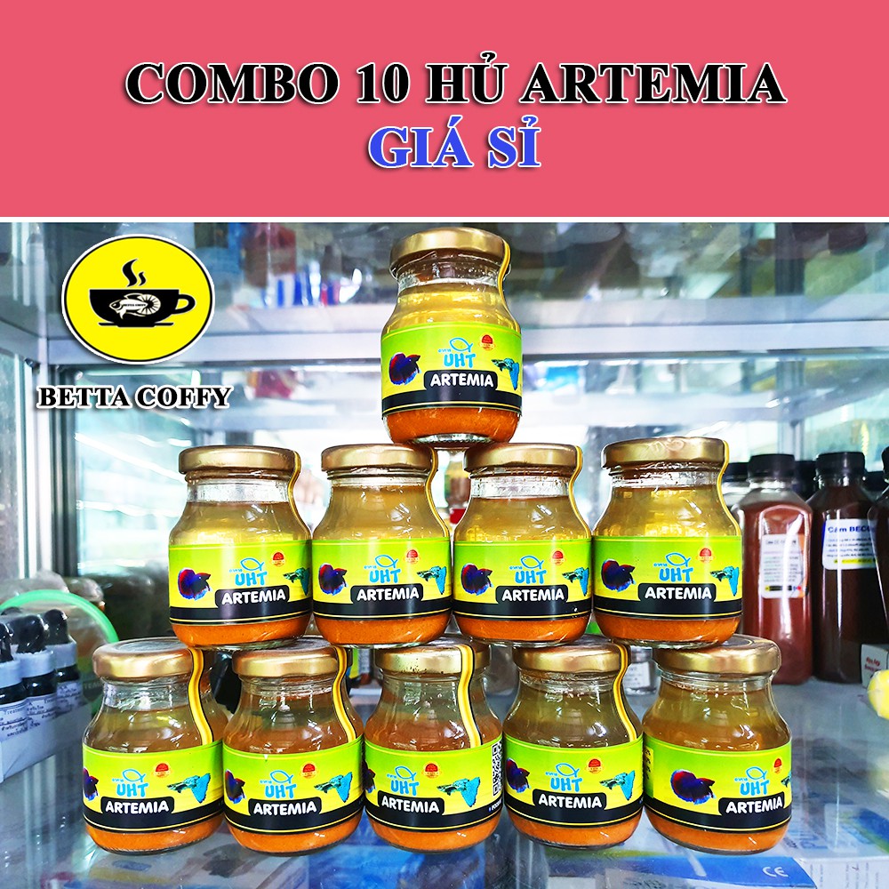 [BÁN SỈ] Hũ Artemia ấp sẵn UHT - Thức ăn cho cá con 🐣 BETTA COFFY ☕️