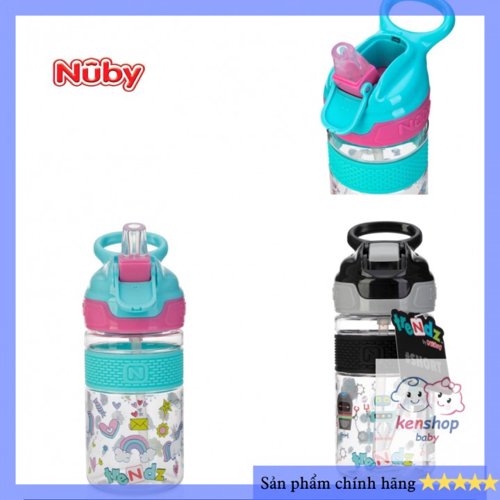 [HÀNG CHÍNH HÃNG]Bình uống nước ống hút Nuby, có dung tích 360ml