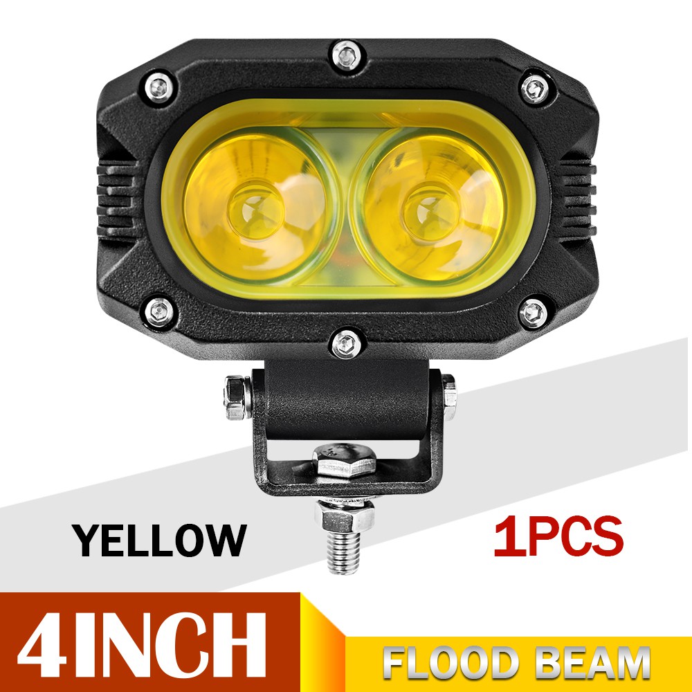 Đèn CO 1 Đèn Sương Mù, Thanh Đèn LED Làm Việc Cho Địa Hình Đèn Chạy Ban Ngày Xe Đèn Pha Thanh LED ATV Màu Vàng 4X4 Cho Lada Xe Tải