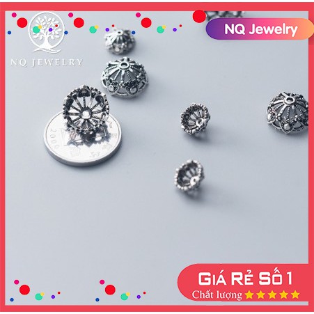 Charm chụp hạt hình trái tim - NQ Jewelry