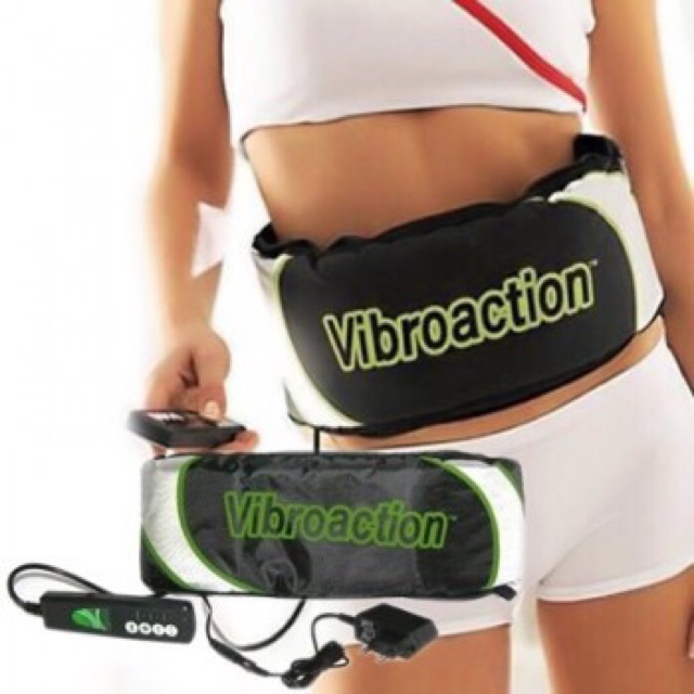 Đai massage rung giảm mỡ bụng Vibroaction thiết kế nhỏ gọn bảo hành 1-1