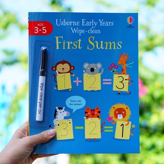 Sách luyện chữ Early Years Wipe Clean First Sums