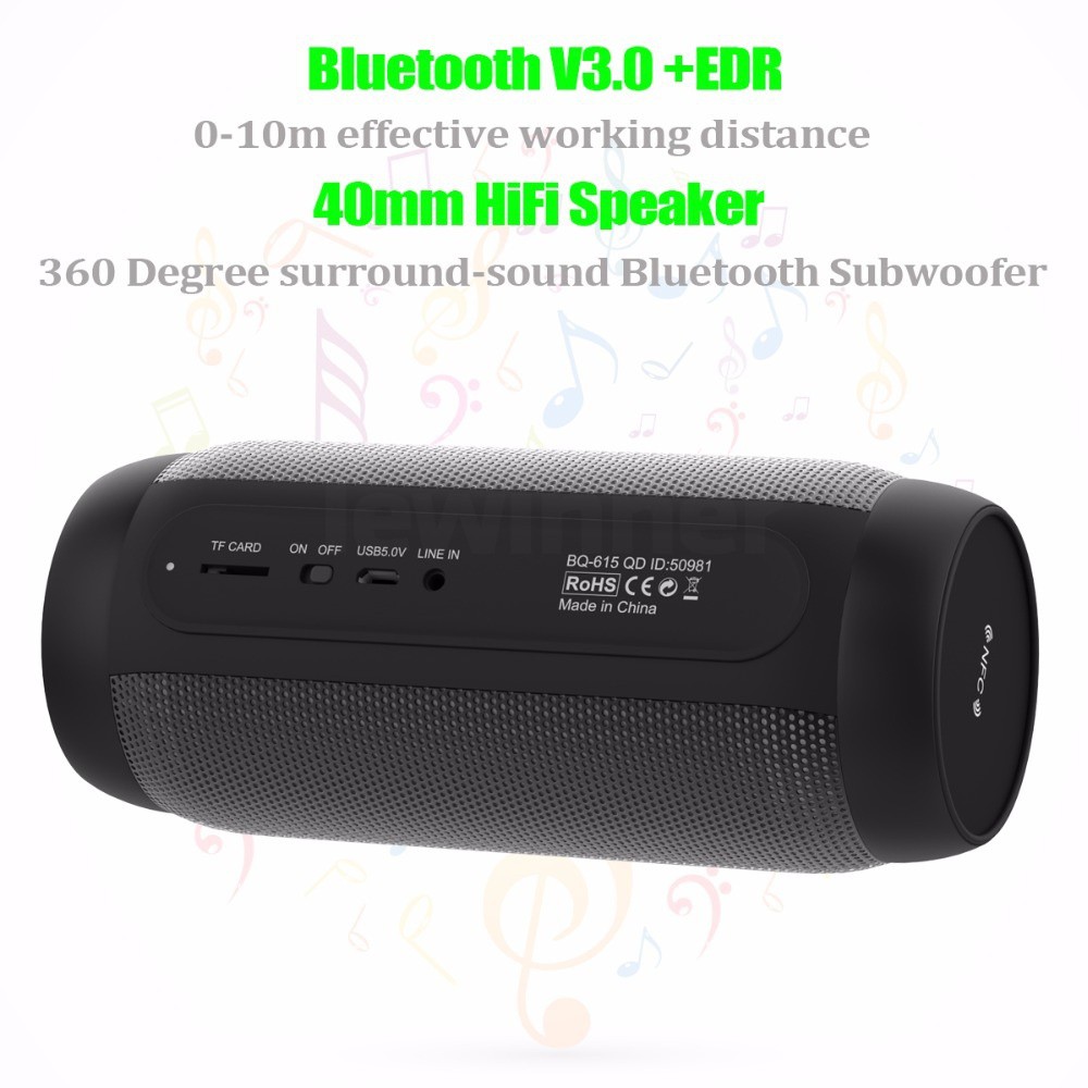 Loa bluetooth BQ-615 PRO chống thấm nước có đèn LED độc đáo