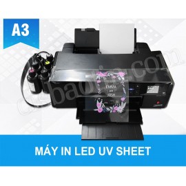 MÁY IN LED SHEET A3( EPSON P600) IN MÀU TRẮNG, DẠNG LOAD TỜ