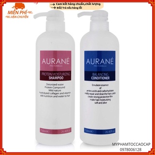 ✅(AURANE_PHÁP) Combo dầu gội xả phục hồi Aurane Protein Moisturizing 750mlx2 HÀNG CHÍNH HÃNG