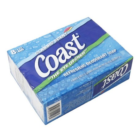 Combo 8 cục xà phòng Coast Classic Scent Refreshing Deodorant Soap 113g x 8 - Mỹ