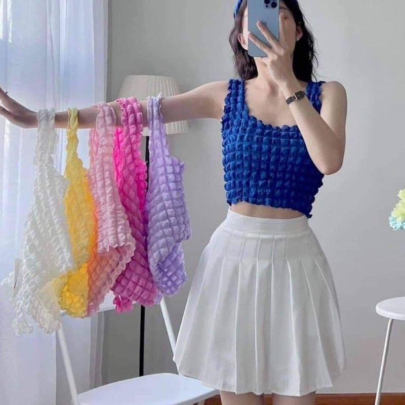 Áo 2 dây xốp bảng bự cực xinh đủ màu sắc ♥️