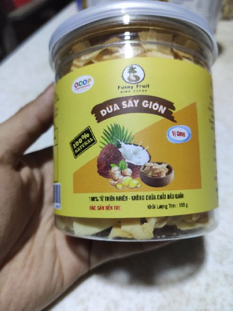 Dừa sấy giòn | Ăn vặt Bến tre