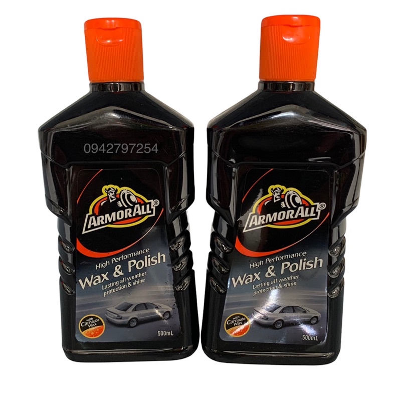 Dung dịch ánh bóng ô tô xe máy ARMORALL Wax &amp; Polish bóng như mới thương hiệu Mỹ 500ml