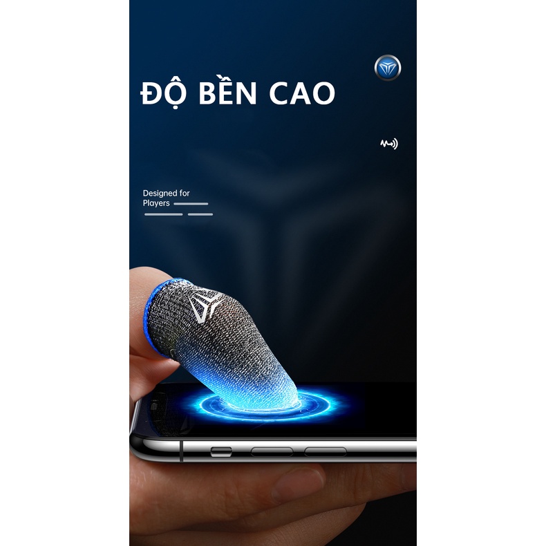Bao tay chơi game ff Pubg Liên quân sợi thuỷ tinh siêu nhạy cao cấp chống mồ hôi