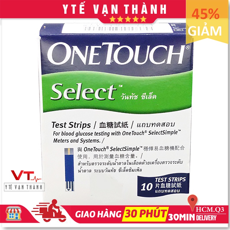 ✅ Que Thử Đường Huyết: OneTouch Select (Date Xa) (One Touch) - VT0060